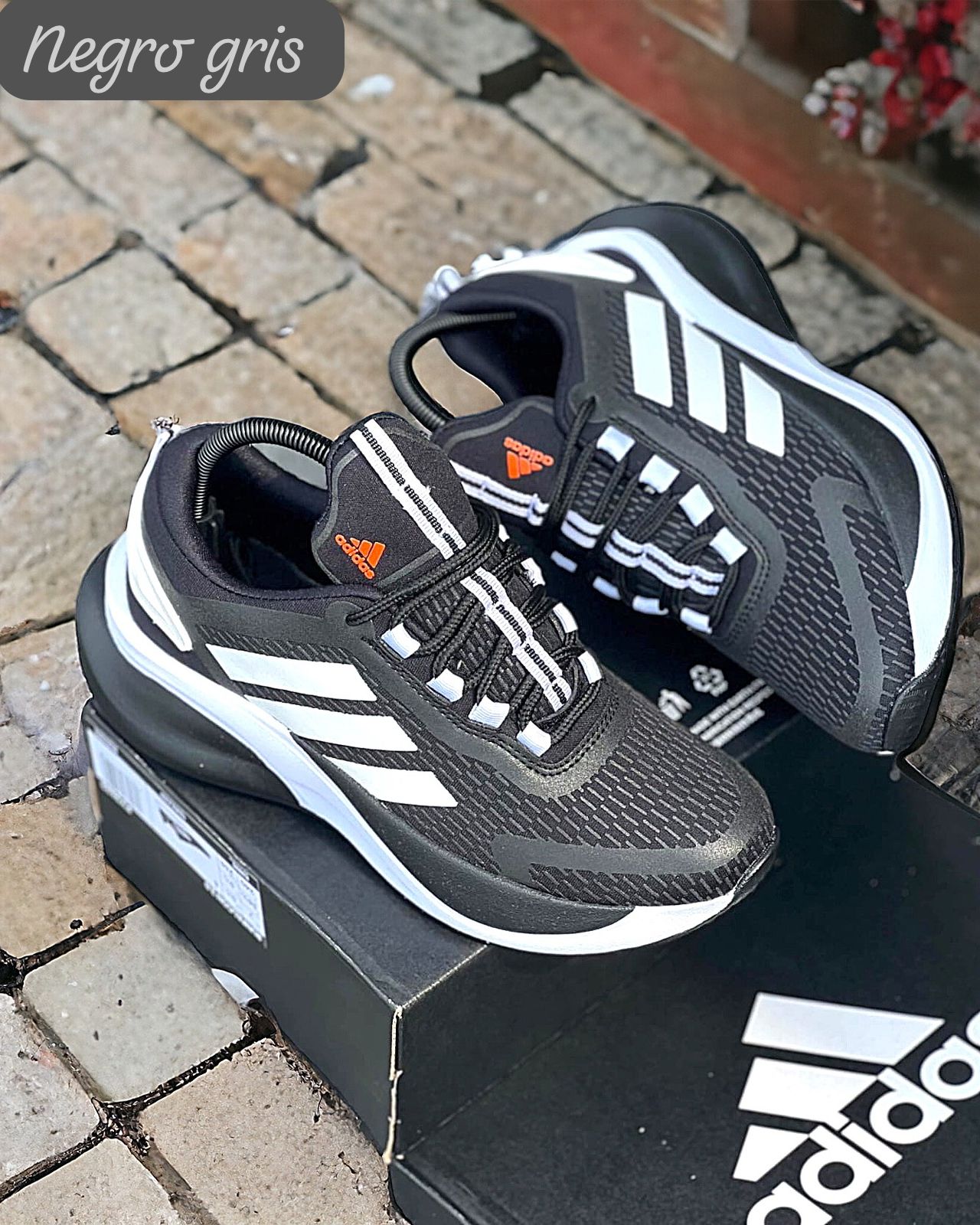 Tenis A003 Porsech Caballero - COLOR: NEGRO GRIS, TALLA: 37